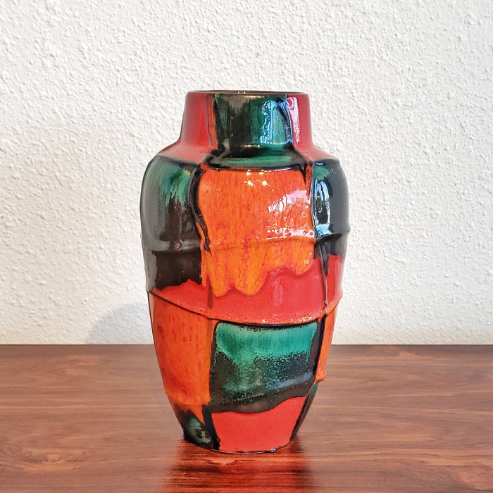 SCHEURICH KERAMIK ‘HARLEKIN’ VASE Nr. 549/21