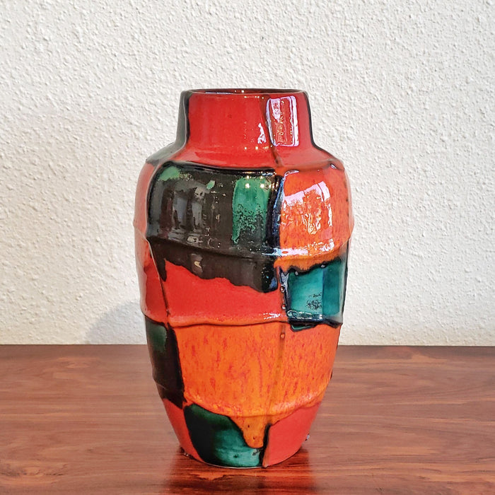 SCHEURICH KERAMIK ‘HARLEKIN’ VASE Nr. 549/21