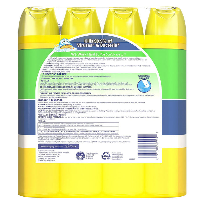 Scrubbing Bubbles Lemon Foaming Bathroom Cleaner (25 oz., 4 pk.)
