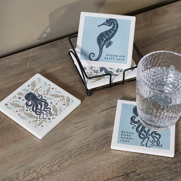 Sea Creatures Coaster Set