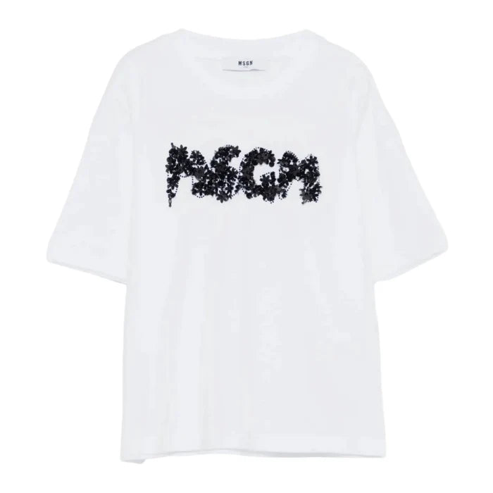 MSGMSequin Embellished T-Shirt8051883432275SAVANNA