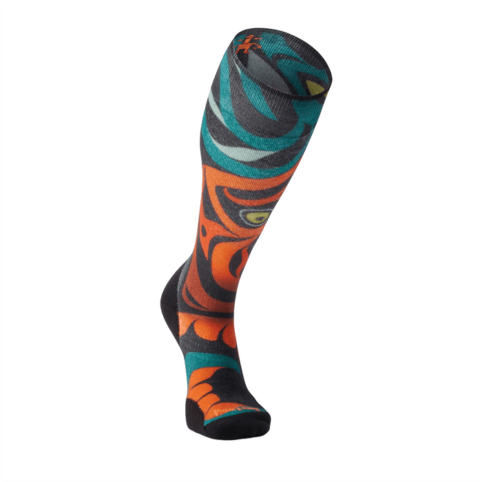 Smartwool Men's Targeted Cushion Trickster Print Snow Sock Black - Comor - Go Play Outside