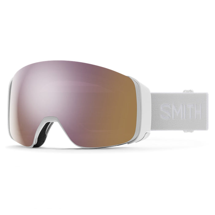 Smith 4D MAG Low Bridge Fit Goggles White Vapor/ChromaPop Everyday Rose Gold Mirror + ChromaPop Storm Rose Flash - Comor