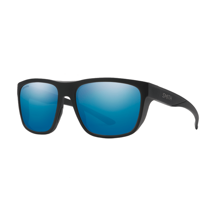 Smith Barra Sunglasses Matte Black/ChromaPop Polarized Blue Mirror - Comor - Go Play Outside