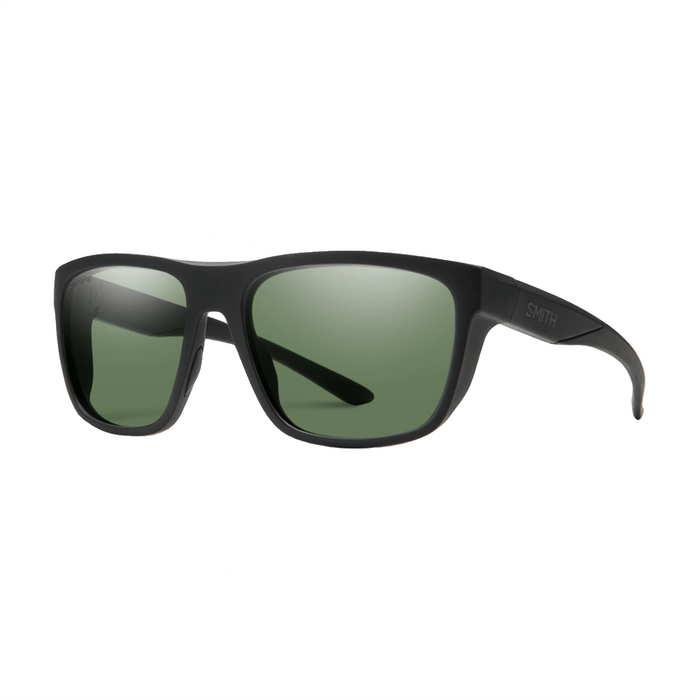 Smith Barra Sunglasses Matte Black/ChromaPop Polarized Gray Green - Comor - Go Play Outside