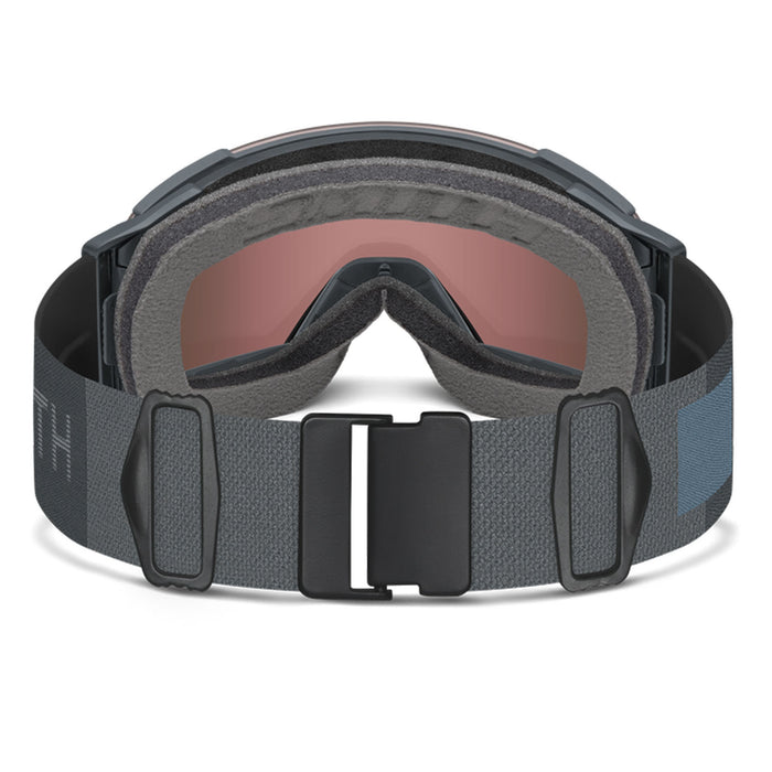 Smith I/O  MAG XL Low Bridge Fit Goggles Slate/ChromaPop Everyday Red Mirror + Chromapop Storm Blue Sensor Mirror