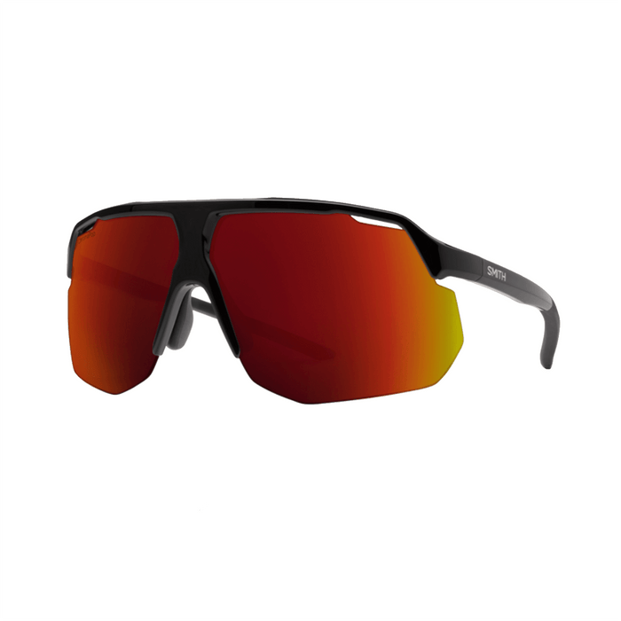 Smith Motive Sunglasses Black/ChromaPop Red Mirror + Clear - Comor - Go Play Outside