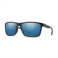 Smith Riptide Sunglasses Matte Black/ChromaPop Glass Polarized Blue Mirror - Comor - Go Play Outside