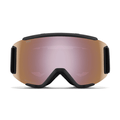 Smith Squad S Low Bridge Fit Goggles Black/ChromaPop Everyday Rose Gold Mirror + Clear