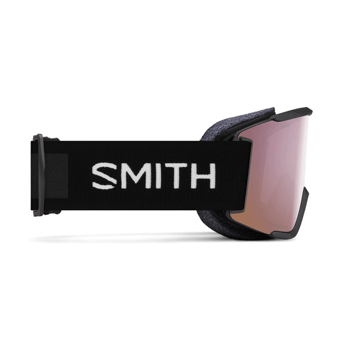 Smith Squad S Low Bridge Fit Goggles Black/ChromaPop Everyday Rose Gold Mirror + Clear