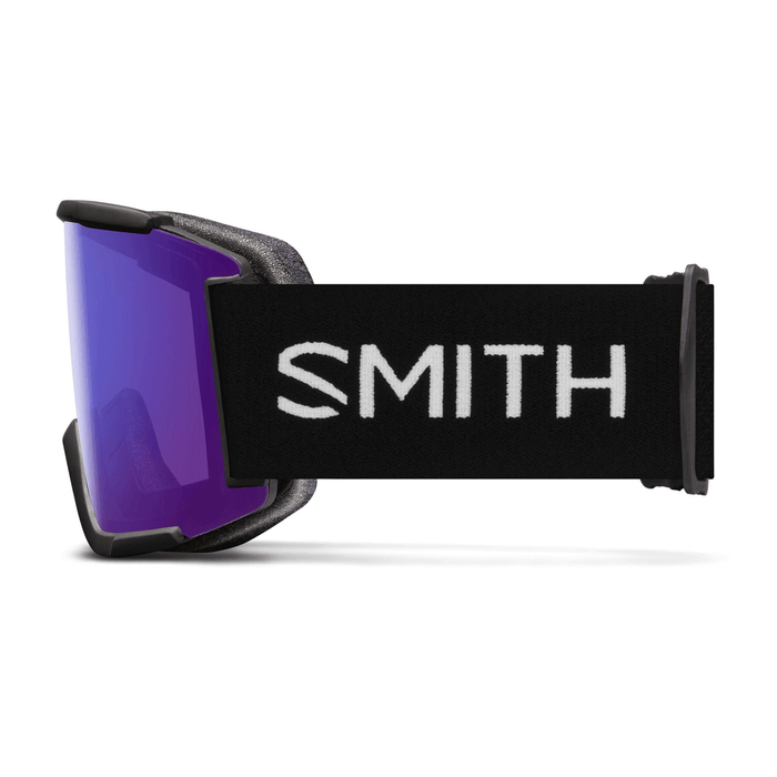 Smith Squad XL Low Bridge Fit Goggles Black/ChromaPop Everyday Violet Mirror + Chromapop Storm Amber