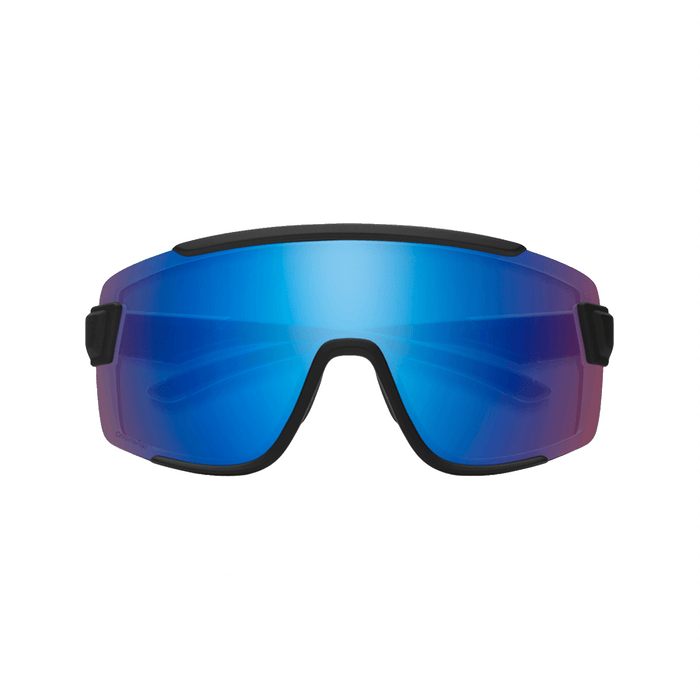 Smith Wildcat Sunglasses Matte Black/ChromaPop Low Light Rose Blue Mirror + Clear - Comor - Go Play Outside