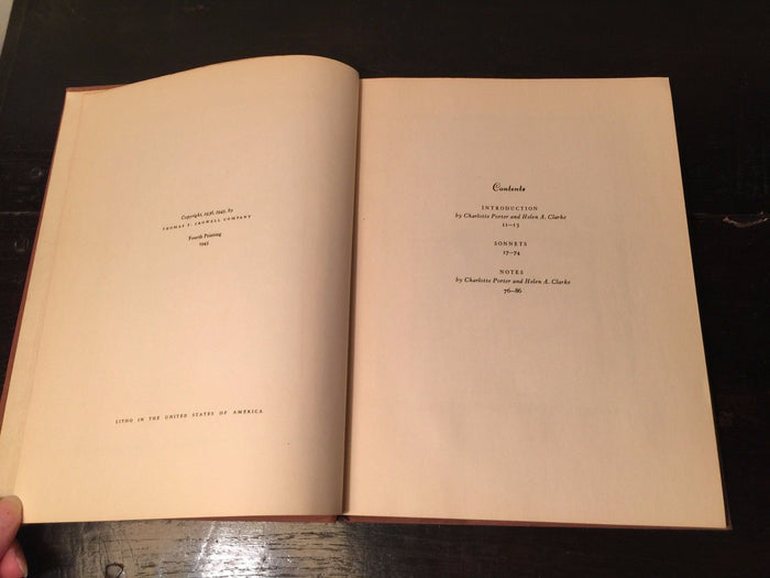 SONNETS FROM THE PORTUGUESE, E. Browning, Illus W. POGANY Tipped in Plates, 1945