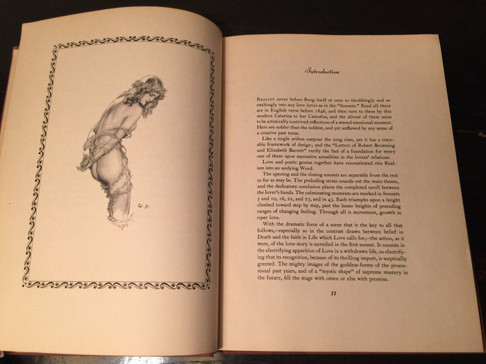 SONNETS FROM THE PORTUGUESE, E. Browning, Illus W. POGANY Tipped in Plates, 1945