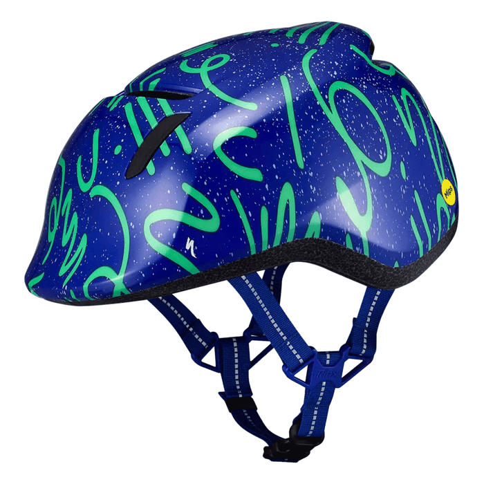 Specialized Kids Mio 2 Helmet Sapphire/Electric Green - Comor - Go Play Outside
