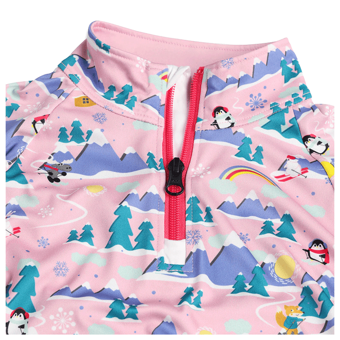 Spyder Kids Reflect 1/2 Zip Sweater Petal Pink