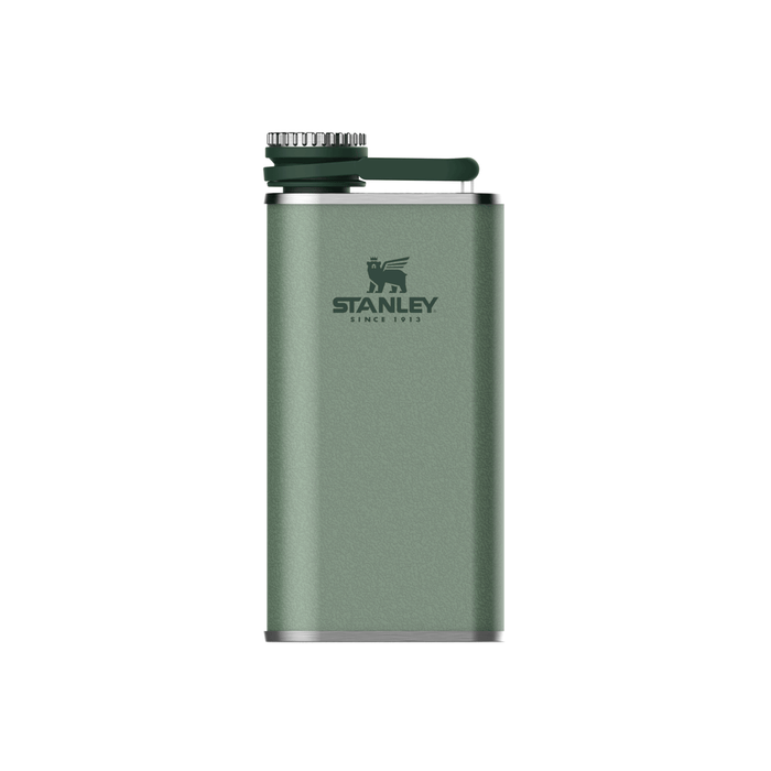 Stanley The Easy Fill 8oz. Flask Hammertone Green - Comor - Go Play Outside
