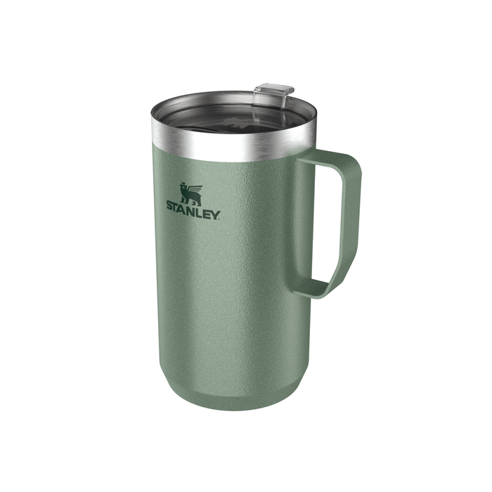 Stanley The Stay - Hot 24oz Camp Mug Hammertone Green - Comor - Go Play Outside