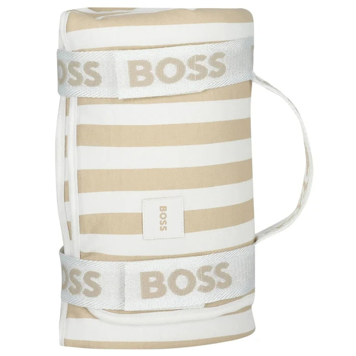 BossStriped Logo Baby Blanket3617165895319SAVANNA