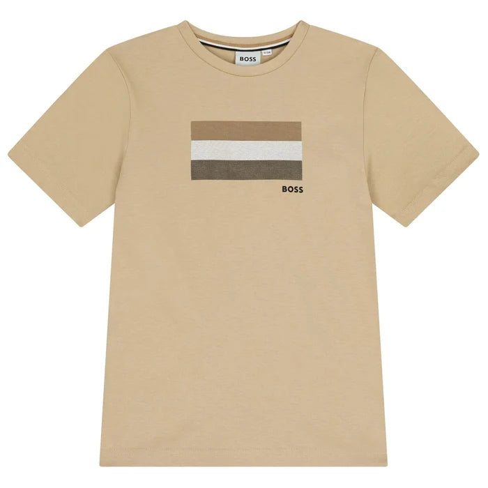 BossStriped Logo T-Shirt3617166079930SAVANNA