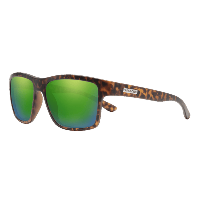 Suncloud A - Team Sunglasses Matte Tortoise/Polar Green Mirror - Comor - Go Play Outside