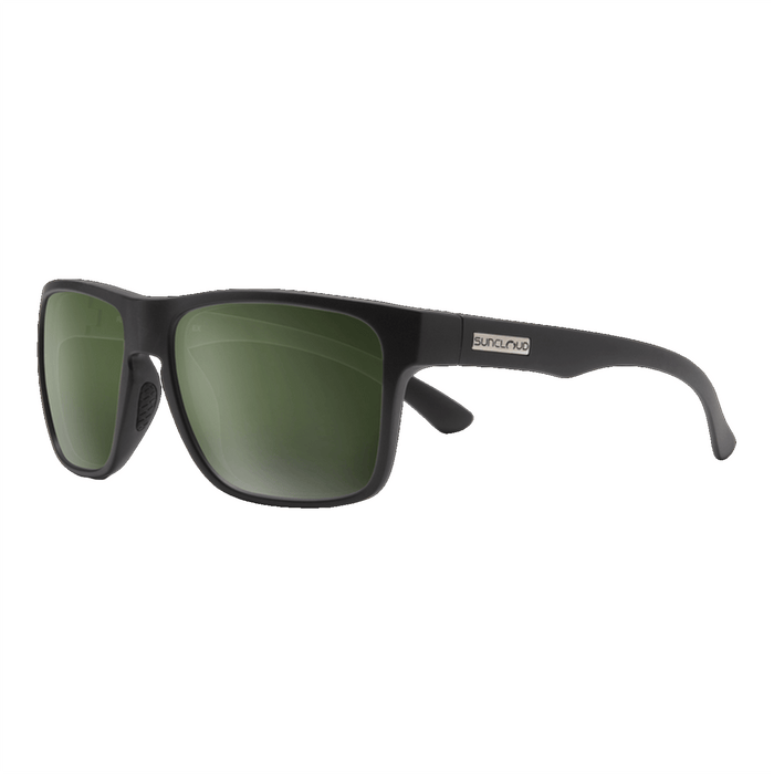 Suncloud Rambler Sunglasses Matte Black/Polar Gray Green - Comor - Go Play Outside