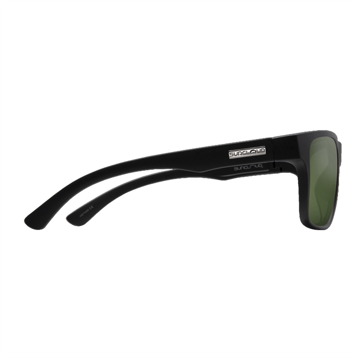 Suncloud Rambler Sunglasses Matte Black/Polar Gray Green - Comor - Go Play Outside