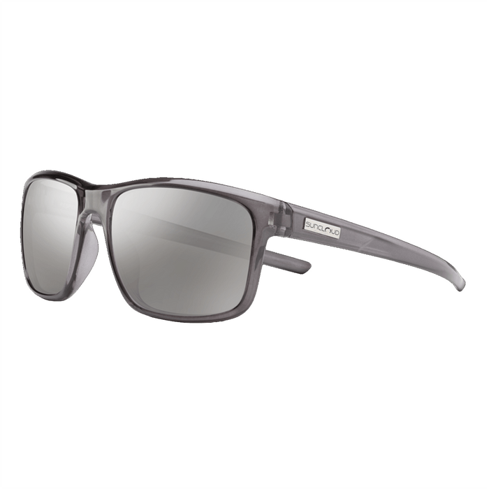 Suncloud Respek Sunglasses Transparent Gray/Polar Silver Mirror - Comor - Go Play Outside