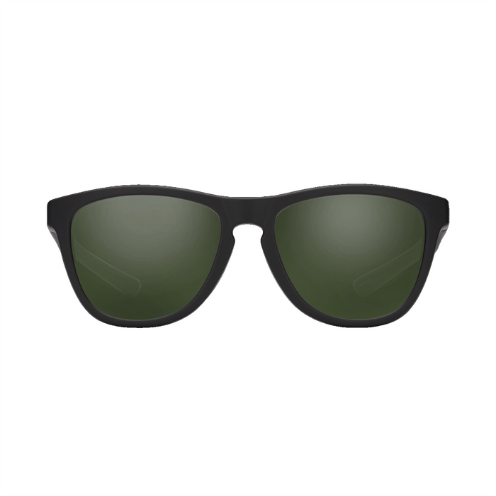 Suncloud Topsail Sunglasses Matte Black/Polar Gray Green - Comor - Go Play Outside