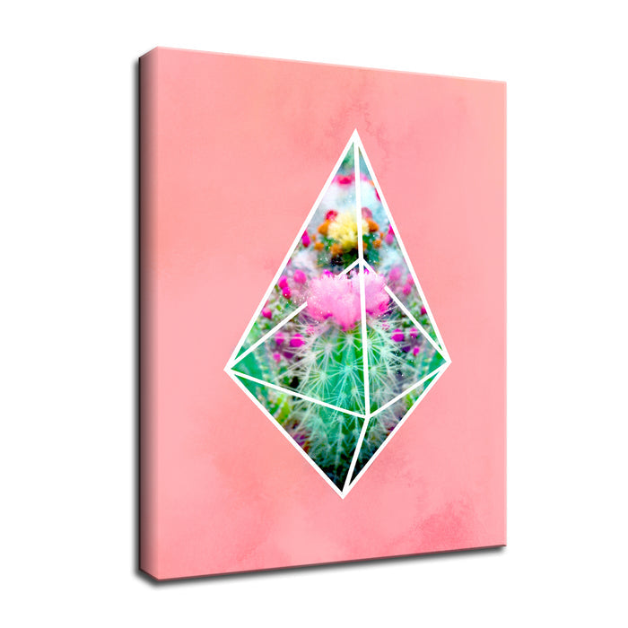 'Terrarium Pink'  Succulent Wall Art