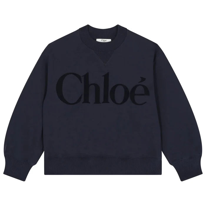 CHLOÉTerry Logo Print Sweatshirt3617165530746SAVANNA