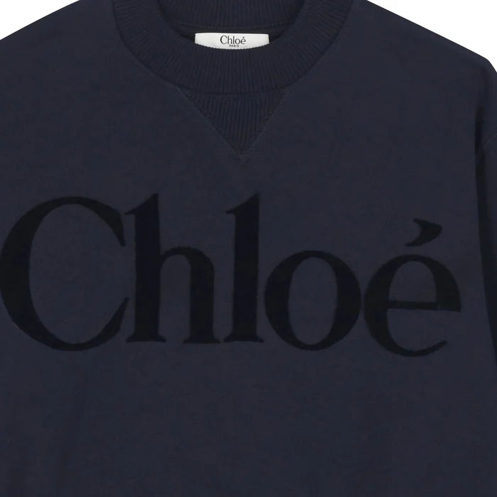 CHLOÉTerry Logo Print Sweatshirt3617165530746SAVANNA