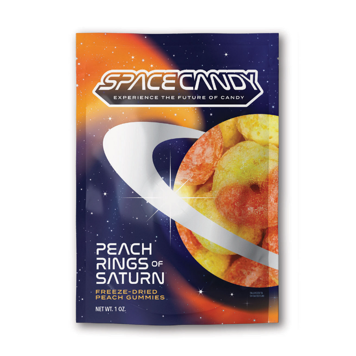 The Candy Space™ Freeze Dried Candies - Peach Rings 1 oz.