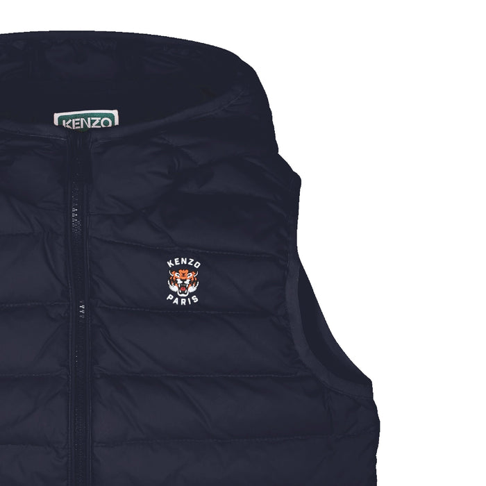 KENZOTiger Logo Hooded Gilet3617165625787SAVANNA