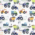 Tractor Haul Digital Cuddle Multi Minky Fabric Shannon Fabrics
