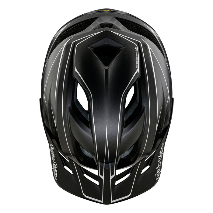 Troy Lee Flowline SE Helmet Pinstripe Charcoal/Black