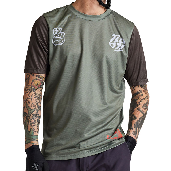 Troy Lee Flowline S/S Jersey 2024 Flipped Olive