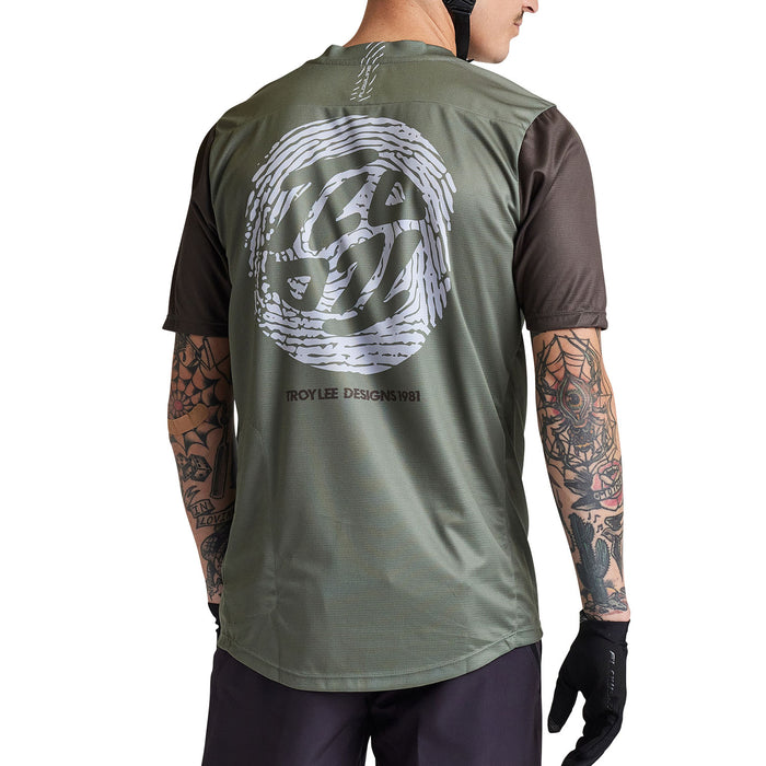 Troy Lee Flowline S/S Jersey 2024 Flipped Olive