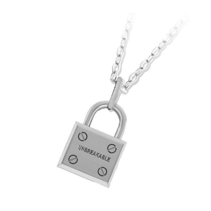 Unbreakable Sterling Silver Charm Necklace