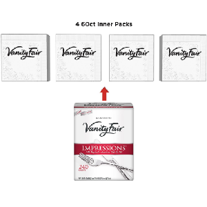 Vanity Fair Premium Impressions Napkin, 3-Ply (240 Napkins)>