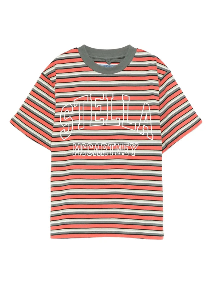 Stella McCartneyVarsity Logo Striped T-Shirt8055178995056SAVANNA