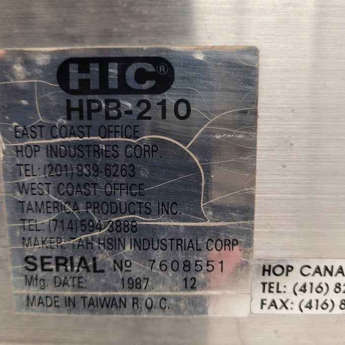 Vintage HIC HPB-210 Manual Comb Binding Machine 1987