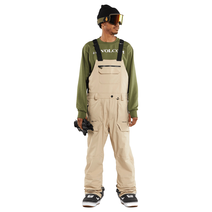 Volcom Men's Rain Gore-tex Overall Bib Pant 2024 Khakiest