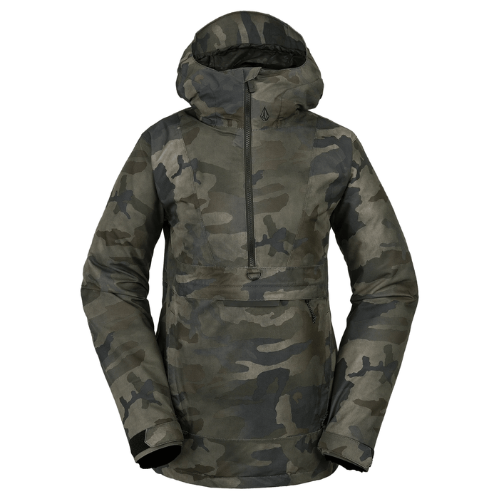 Volcom Women's Ashfield Pullover Jacket 2024 Cloudwash Camo