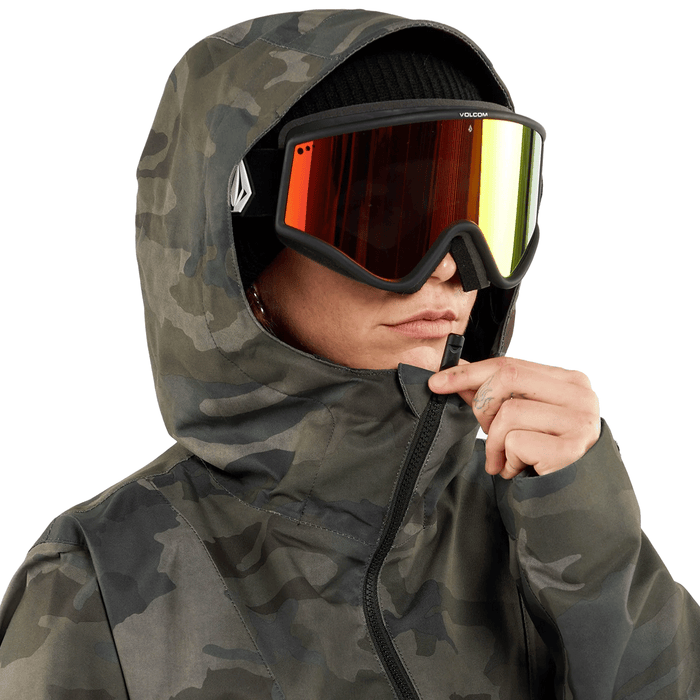 Volcom Women's Ashfield Pullover Jacket 2024 Cloudwash Camo