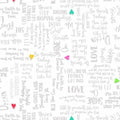 Windham Fabrics Shine On Self-Love White 54843D-4