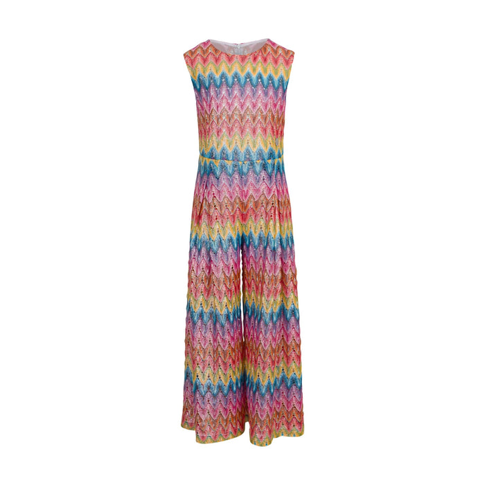 MISSONIZigzag Knit JumpsuitSAVANNA