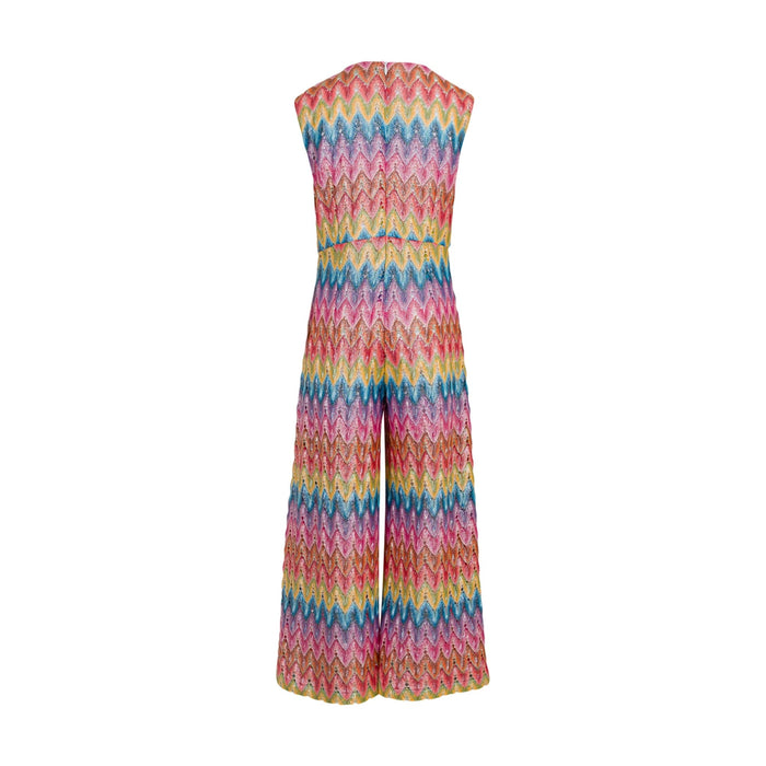 MISSONIZigzag Knit JumpsuitSAVANNA
